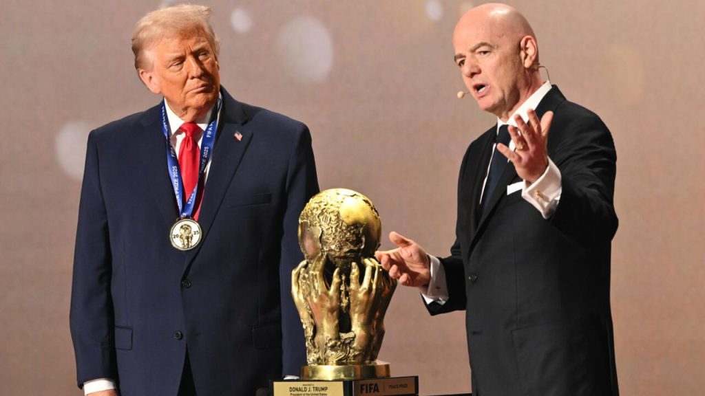 FIFA awards peace prize to Trump